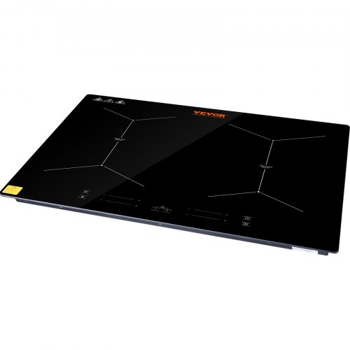 Elektrisk kogeplade, 61x keramisk glas, sort, touch kontrol, indbygget