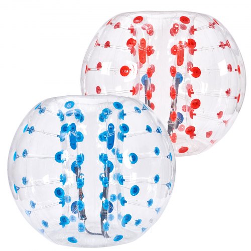 Oppustelige Bumper Balls, 2-pak, 120x103 cm, Rød Blå, PVC