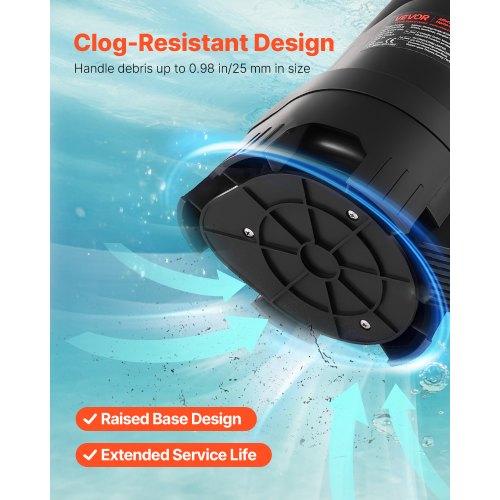 Uppopumppu 690W 17500 L/h 9 m PP-GF20 musta, vesipumppu