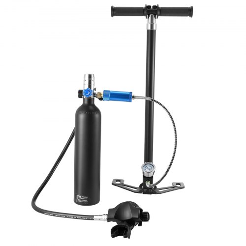 Scuba Tank 1L 9x36 cm Sort, Aluminium, Dykkeriltank