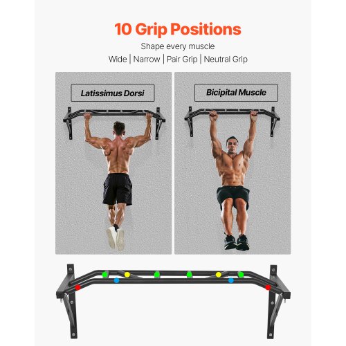 Pull Up Bar, 126x58.6x45.6 cm, Sort, Stål