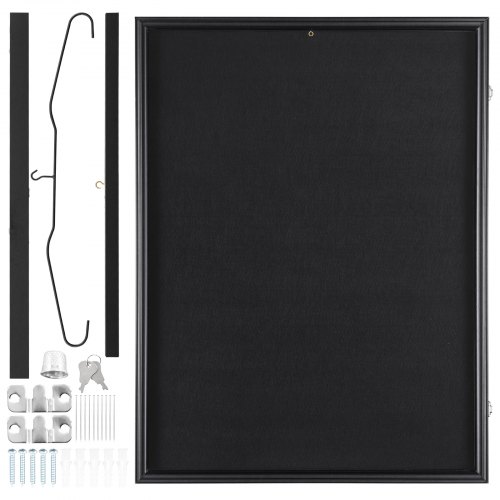 Jersey udstillingsramme, 59x79x4 cm, Sort, Træ