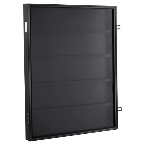 Urheilukorttien vitriini, 61,7x77,5x5,3 cm, musta, puukehys