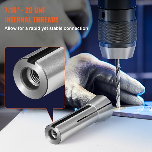 Collet-sæt, Præcision R8 13-dele, 32x103 mm, Opbevaringsboks, Stål