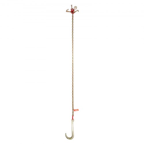 Trækkæde, J-krog G80 180x2,4 cm, 2448 kg kapacitet, stål