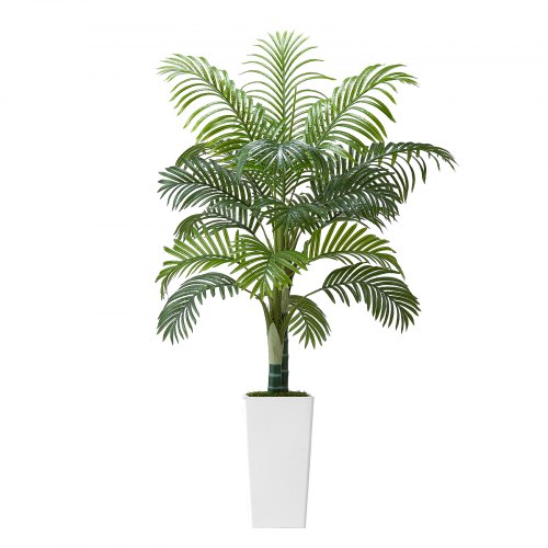 Konstgjord Areca Palm, 100x79x155 cm, Vit, PE-material