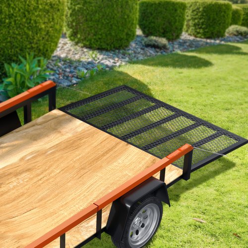 Trailer bagklap løfteassistent, 91,4x5,1 cm, kulstofstål, 163,3x122-183 cm