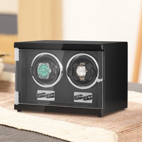 Urbevæger, Dobbelt Automatisk, 82x81 mm, Sort, Høj-Densitetsplade
