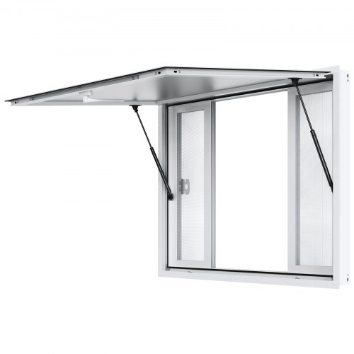 Concessionsvindue, 122x91,5 cm, aluminiumlegering, madvogn servicevindue