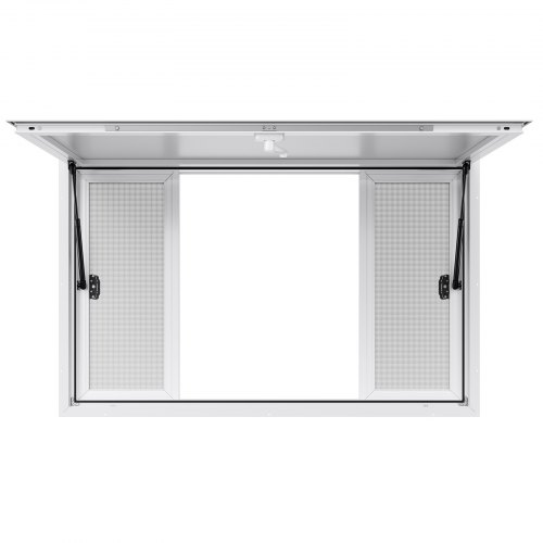 Concessionsvindue, 135x84 cm, aluminiumlegering