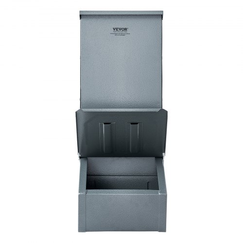 Grisfoderautomat, 49,5x30x75 cm, Stål, Utomhus foderautomat för boskap