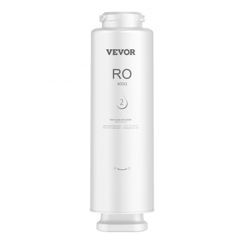 Käänteisosmoosi vedenpuhdistimen suodatinvaihto, 100x341 mm, valkoinen, suodatus