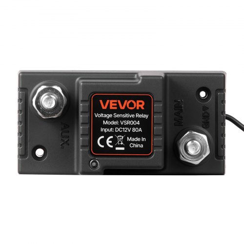Batteriadskiller-sæt, 12V 80A, 8.5x4.3x3.7 cm, Sort, Plast