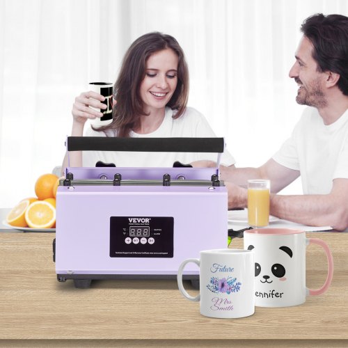 Tumbler-lämpöprässi, 311,8-850,5 g, violetti, sublimaatio