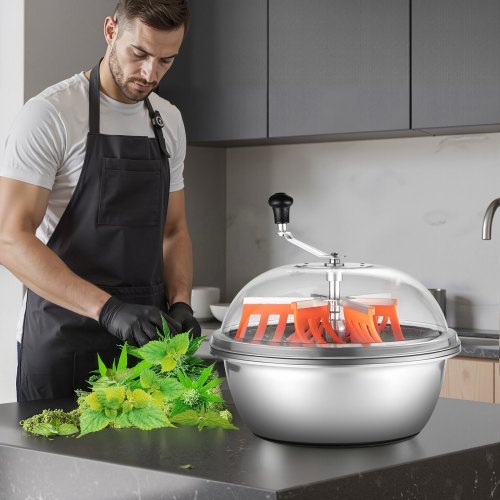 Bud Leaf Bowl Trimmer, 48x48x45.3 cm, Rustfrit stål, Manuel trimmer