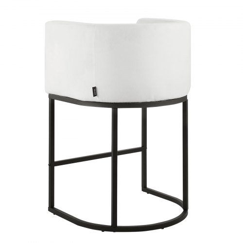Barstolset, 56,5x51,5x87 cm, Vit, Tygklädsel
