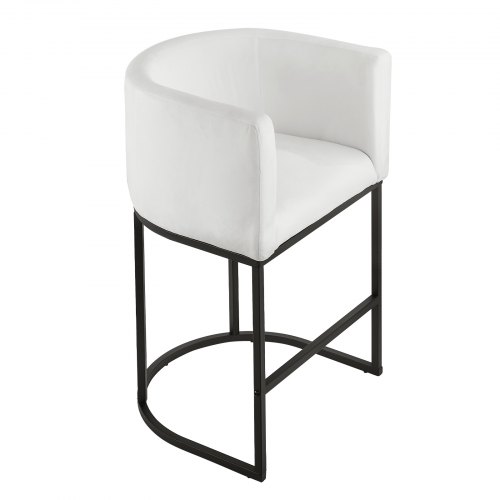 Barstolset, 56,5x51,5x87 cm, Vit, Tygklädsel