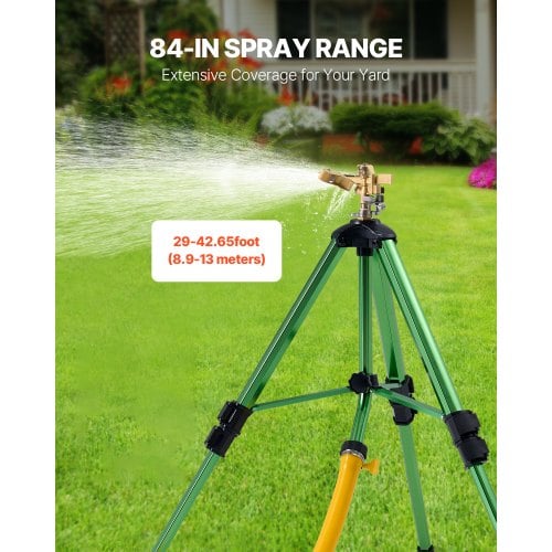 Impactsprinkler, 80x93,5x94 cm, justerbar højde, messing, vanding