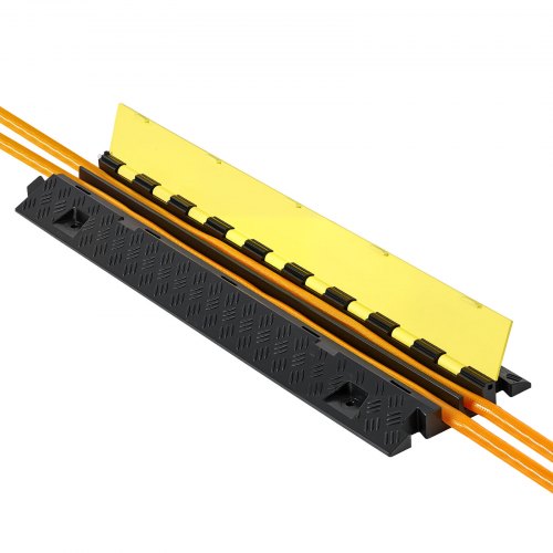 Kabelbeskytter rampe, 31x28 mm, sort, kraftig TPU