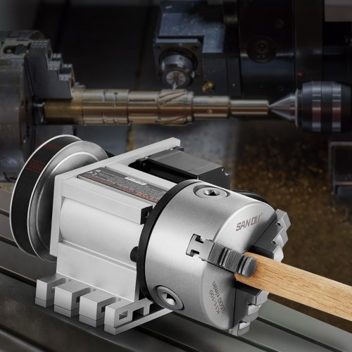 Drejehoved K11-100mm 3-bakke chuck 65x66 mm CNC fræse roterende akse aluminium