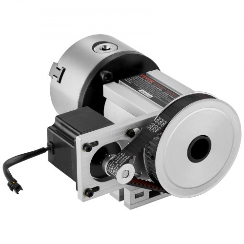 Drejehoved K11-100mm 3-bakke chuck 65x66 mm CNC fræse roterende akse aluminium