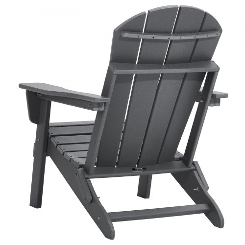 Adirondackstol Set, 31,5x29,7x36 cm, Grå, Fällbar Plast