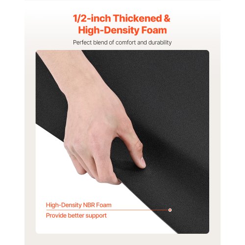 Salongmatta, 152,5x91x1,3 cm, Svart, Anti-trötthet PVC