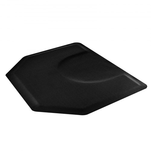 Salonstol måtte, 1225x1505x13 mm, Sort, Anti-træthed PVC