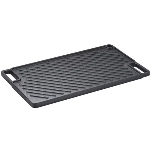 Stekhäll, Vändbar gjutjärnsstekhäll 24,6x42,5x1,6 cm, Svart, Non-stick kokkärl