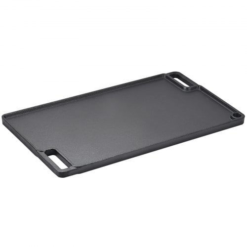Stekhäll, Vändbar gjutjärnsstekhäll 24,6x42,5x1,6 cm, Svart, Non-stick kokkärl