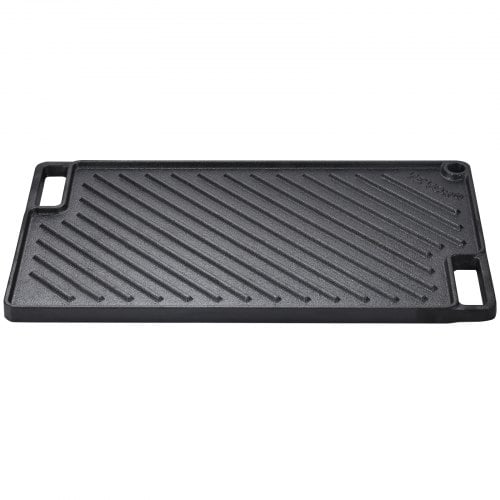Stekhäll, Vändbar gjutjärnsstekhäll 24,6x42,5x1,6 cm, Svart, Non-stick kokkärl