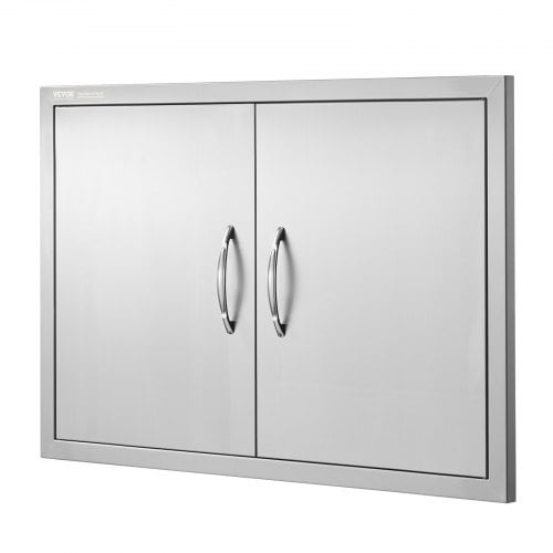 BBQ adgangsdør 83,8x55,8x4,6 cm rustfrit stål