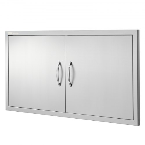 BBQ adgangsdør 1067x534x45 mm rustfrit stål