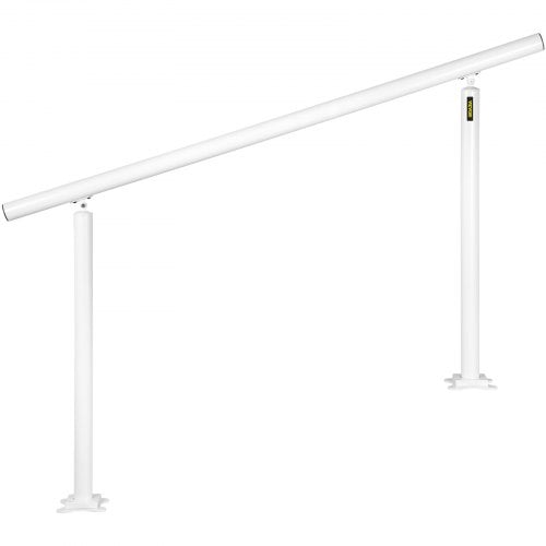 Trappegelænder-sæt, 152,8x91 cm, Hvid, Aluminium