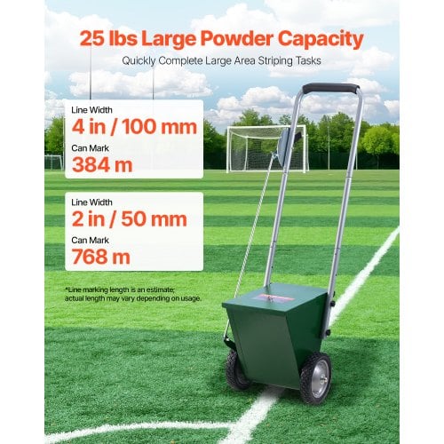 Dry Line Marker, 36x36x37 cm, Grøn, Justerbar Linjebredde