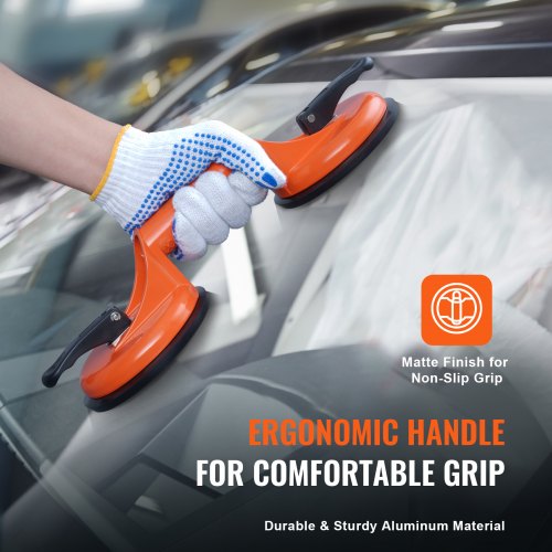 Sugkoppslyftare, 11,9 cm, aluminiumhandtag, extra robust, 2-pack