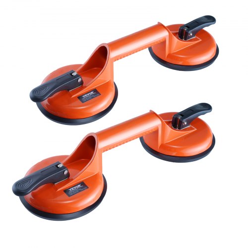 Sugkoppslyftare, 11,9 cm, aluminiumhandtag, extra robust, 2-pack