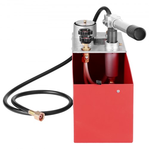 Hydrostatisk testpumpe, manuel hydraulisk trykprøvesæt, 10 L tank
