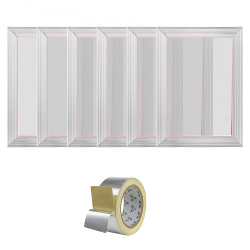 Serigrafisæt, Silketryksramme, 25,4x35,6 cm, 156 mesh, Aluminium