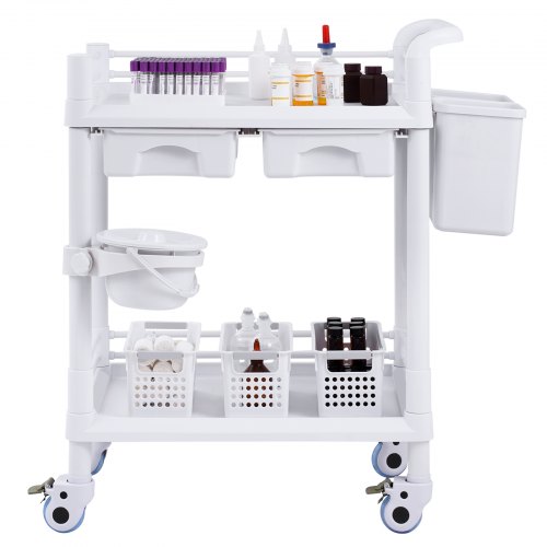 Laboratorievogn, 70,5x44,5x90 cm, Hvid, Opbevaring