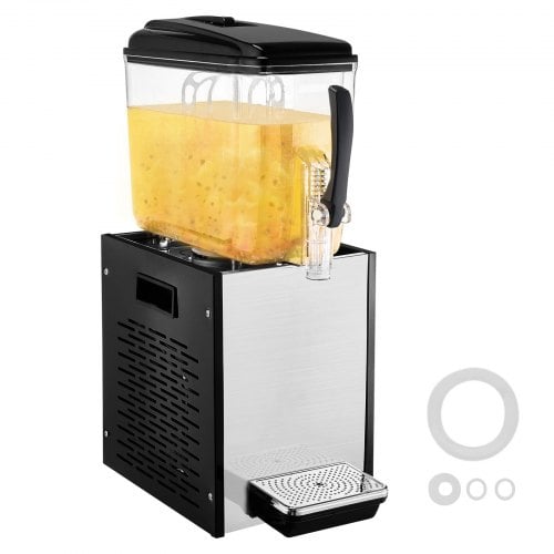 Drikkevareautomat, 12 L, 22.5x43x68 cm, Rustfrit Stål