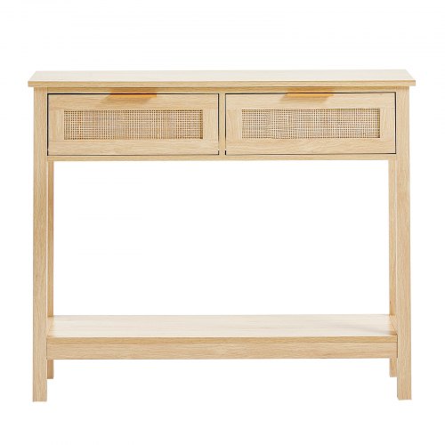 Konsolbord, 100x30x74,5 cm, Natur, Rattan