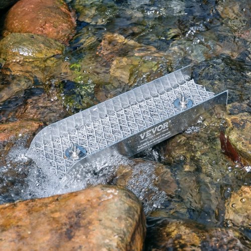 Kullanhuuhdontasetti, Mini Sluice Box, 8.9x30.5 cm, Alumiini, Etsintävarusteet