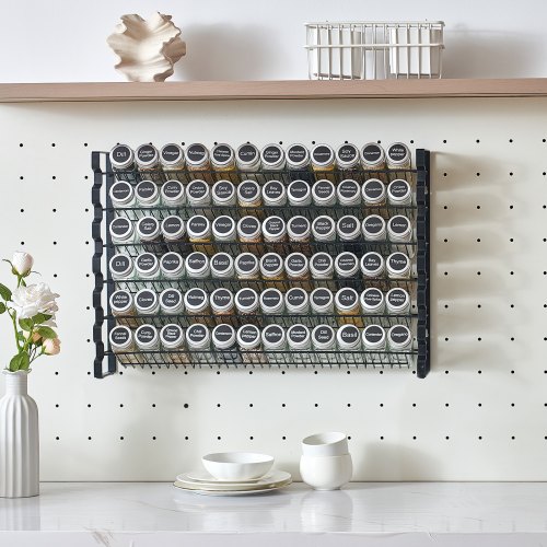 Krydderihylde Organizer, 59,1x11,8x40,7 cm, Opbevaring, Stål