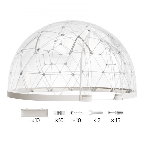 Havedome, 450x270 cm, Klar