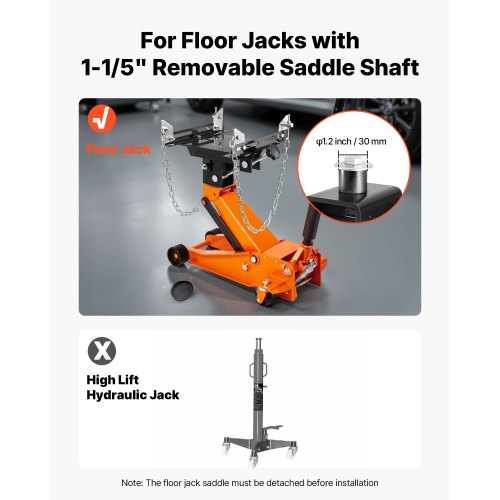 Transmission Jack Adapter, 39x33x28 cm, Stål