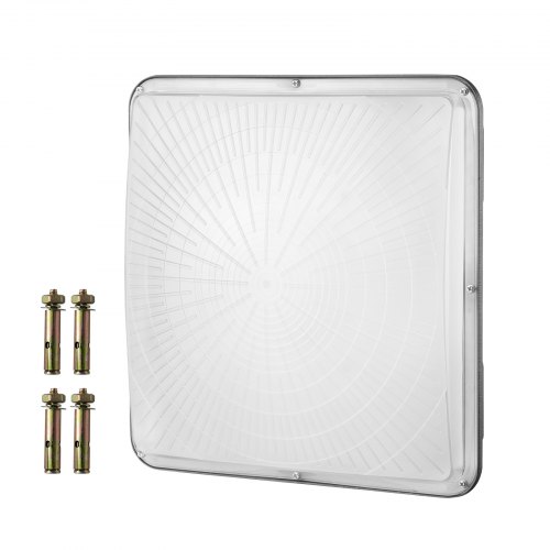LED baldakinlampe, 315x315x100 mm, brun, udendørs belysning