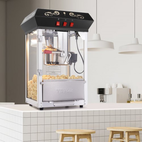 Popcornmaskin 39x34,5x61 cm Svart