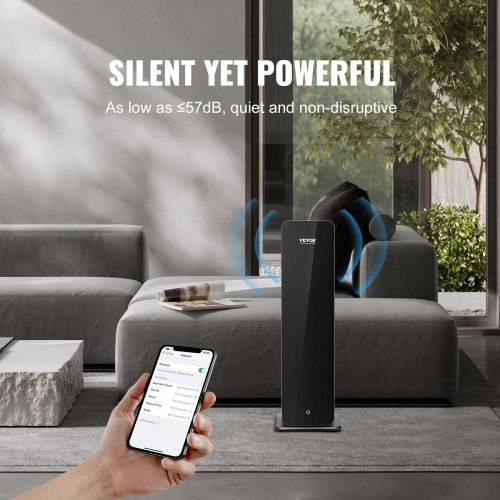 Duftmaskine, 950 ml Bluetooth koldlufts-diffuser, 19,5x15x58,5 cm, gulvstående, aromaterapi