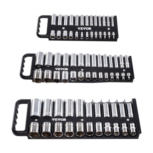 Sokkelorganiseringssæt, 288x101x23 mm, 424x123x23 mm, 433x159x31 mm, Sort, ABS